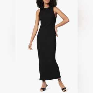 The Drop Womens Lena High Neck Textured Midi Dress Size XSmall NWT